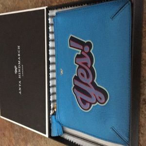 New Anya Hindmarch Women’s Yes! Clutch Authentic